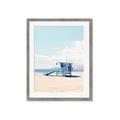 Picture of Blue Beach Day  _GroupedProduct_Rectangle_Portrait_Photography _GroupedProduct_Rectangle_Portrait_Framed_Matted_