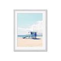 Picture of Blue Beach Day  _GroupedProduct_Rectangle_Portrait_Photography _GroupedProduct_Rectangle_Portrait_Framed_Matted_