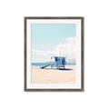 Picture of Blue Beach Day  _GroupedProduct_Rectangle_Portrait_Photography _GroupedProduct_Rectangle_Portrait_Framed_Matted_