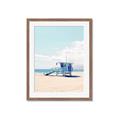Picture of Blue Beach Day  _GroupedProduct_Rectangle_Portrait_Photography _GroupedProduct_Rectangle_Portrait_Framed_Matted_