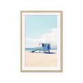 Picture of Blue Beach Day  _GroupedProduct_Rectangle_Portrait_Photography _GroupedProduct_Rectangle_Portrait_Framed_Matted_
