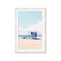 Picture of Blue Beach Day  _GroupedProduct_Rectangle_Portrait_Photography _GroupedProduct_Rectangle_Portrait_Framed_Matted_