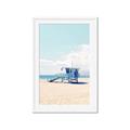 Picture of Blue Beach Day  _GroupedProduct_Rectangle_Portrait_Photography _GroupedProduct_Rectangle_Portrait_Framed_Matted_
