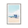 Picture of Blue Beach Day  _GroupedProduct_Rectangle_Portrait_Photography _GroupedProduct_Rectangle_Portrait_Framed_Matted_