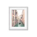 Picture of Gondalas in Venice II  _GroupedProduct_Rectangle_Portrait_Framed_Matted_
