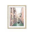 Picture of Gondalas in Venice II  _GroupedProduct_Rectangle_Portrait_Framed_Matted_