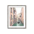 Picture of Gondalas in Venice II  _GroupedProduct_Rectangle_Portrait_Framed_Matted_
