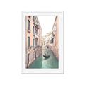 Picture of Gondalas in Venice II  _GroupedProduct_Rectangle_Portrait_Framed_Matted_