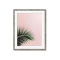 Picture of Leaves on Pink _GroupedProduct_Rectangle_Portrait_Photography _GroupedProduct_Rectangle_Portrait_Framed_Matted_