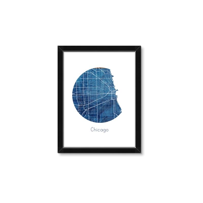 Picture of Round Chicago _GroupedProduct_Rectangle_Portrait_Framed_Matted_