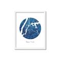 Picture of Round New York _GroupedProduct_Rectangle_Portrait_Framed_Matted_