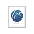 Picture of Round New York _GroupedProduct_Rectangle_Portrait_Framed_Matted_