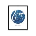 Picture of Round New York _GroupedProduct_Rectangle_Portrait_Framed_Matted_