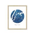 Picture of Round New York _GroupedProduct_Rectangle_Portrait_Framed_Matted_