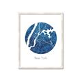 Picture of Round New York _GroupedProduct_Rectangle_Portrait_Framed_Matted_
