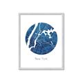 Picture of Round New York _GroupedProduct_Rectangle_Portrait_Framed_Matted_