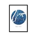 Picture of Round New York _GroupedProduct_Rectangle_Portrait_Framed_Matted_