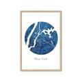 Picture of Round New York _GroupedProduct_Rectangle_Portrait_Framed_Matted_
