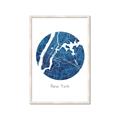 Picture of Round New York _GroupedProduct_Rectangle_Portrait_Framed_Matted_