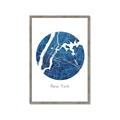 Picture of Round New York _GroupedProduct_Rectangle_Portrait_Framed_Matted_