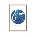 Picture of Round New York _GroupedProduct_Rectangle_Portrait_Framed_Matted_
