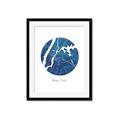 Picture of Round New York _GroupedProduct_Rectangle_Portrait_Framed_Matted_