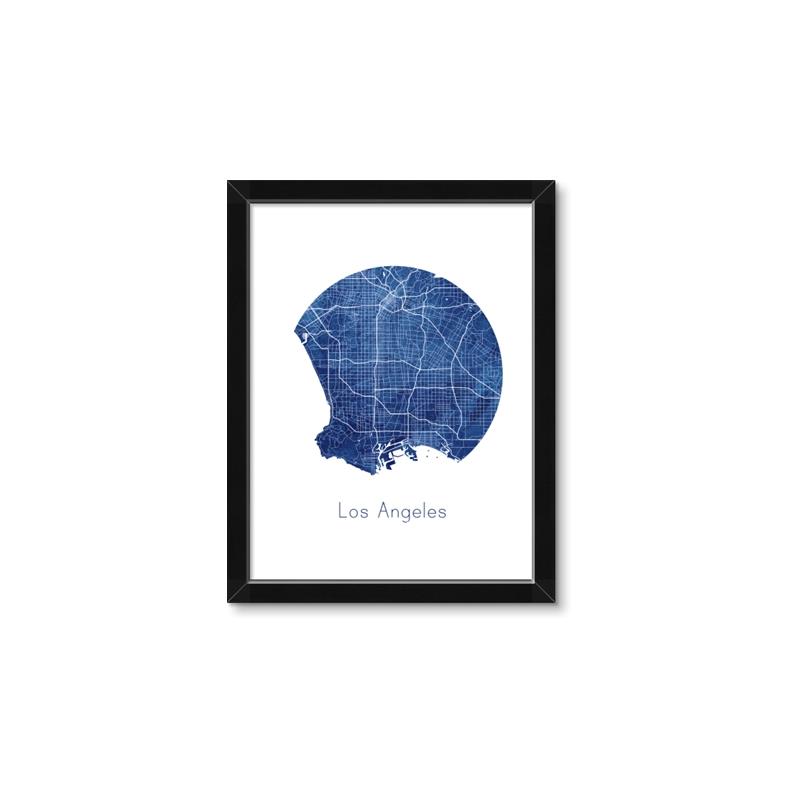 Picture of Round Los Angeles _GroupedProduct_Rectangle_Portrait_Framed_Matted_