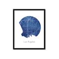 Picture of Round Los Angeles _GroupedProduct_Rectangle_Portrait_Framed_Matted_