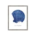 Picture of Round Los Angeles _GroupedProduct_Rectangle_Portrait_Framed_Matted_
