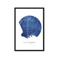 Picture of Round Los Angeles _GroupedProduct_Rectangle_Portrait_Framed_Matted_