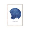 Picture of Round Los Angeles _GroupedProduct_Rectangle_Portrait_Framed_Matted_