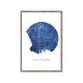 Picture of Round Los Angeles _GroupedProduct_Rectangle_Portrait_Framed_Matted_