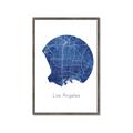 Picture of Round Los Angeles _GroupedProduct_Rectangle_Portrait_Framed_Matted_