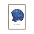 Picture of Round Los Angeles _GroupedProduct_Rectangle_Portrait_Framed_Matted_