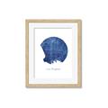 Picture of Round Los Angeles _GroupedProduct_Rectangle_Portrait_Framed_Matted_