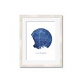 Picture of Round Los Angeles _GroupedProduct_Rectangle_Portrait_Framed_Matted_