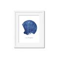 Picture of Round Los Angeles _GroupedProduct_Rectangle_Portrait_Framed_Matted_