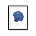Picture of Round Los Angeles _GroupedProduct_Rectangle_Portrait_Framed_Matted_