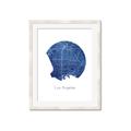 Picture of Round Los Angeles _GroupedProduct_Rectangle_Portrait_Framed_Matted_
