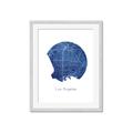 Picture of Round Los Angeles _GroupedProduct_Rectangle_Portrait_Framed_Matted_