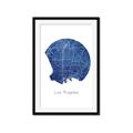 Picture of Round Los Angeles _GroupedProduct_Rectangle_Portrait_Framed_Matted_