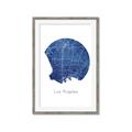 Picture of Round Los Angeles _GroupedProduct_Rectangle_Portrait_Framed_Matted_
