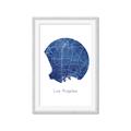 Picture of Round Los Angeles _GroupedProduct_Rectangle_Portrait_Framed_Matted_