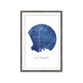 Picture of Round Los Angeles _GroupedProduct_Rectangle_Portrait_Framed_Matted_