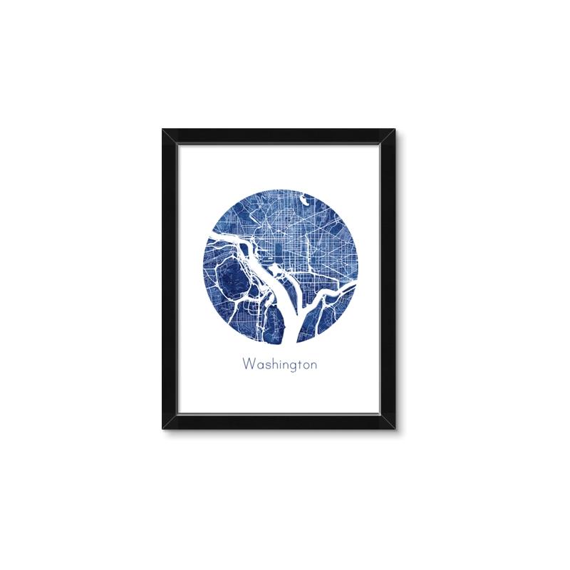 Picture of Round Washington _GroupedProduct_Rectangle_Portrait_Framed_Matted_