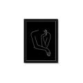 Picture of Sketched Girl III Black _GroupedProduct_Rectangle_Portrait_Framed_Matted_