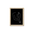 Picture of Sketched Girl III Black _GroupedProduct_Rectangle_Portrait_Framed_Matted_