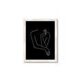 Picture of Sketched Girl III Black _GroupedProduct_Rectangle_Portrait_Framed_Matted_