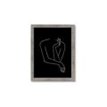 Picture of Sketched Girl III Black _GroupedProduct_Rectangle_Portrait_Framed_Matted_