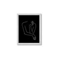 Picture of Sketched Girl III Black _GroupedProduct_Rectangle_Portrait_Framed_Matted_
